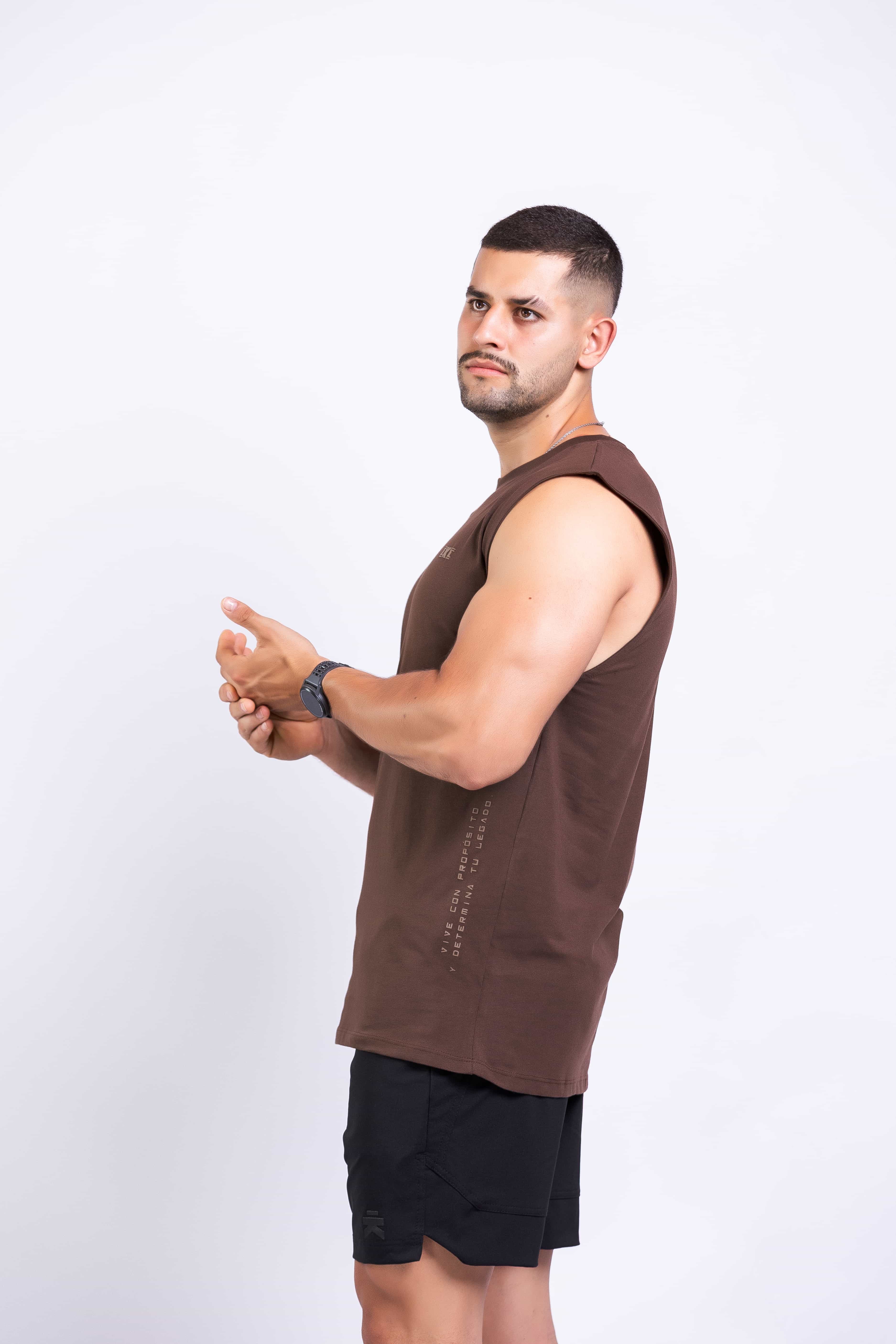 PURPOSE TANK TOP – Camisilla deportiva para hombre de algodón premium